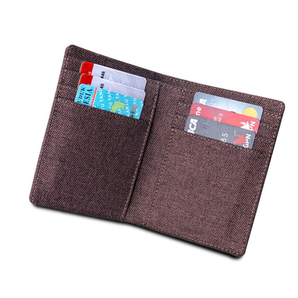 SHOPEE 6.6 SUPER SALE!! Dompet Pria Branded Bahan Kulit Kain Canvas Exclusive Kanvas Free Box TK-80