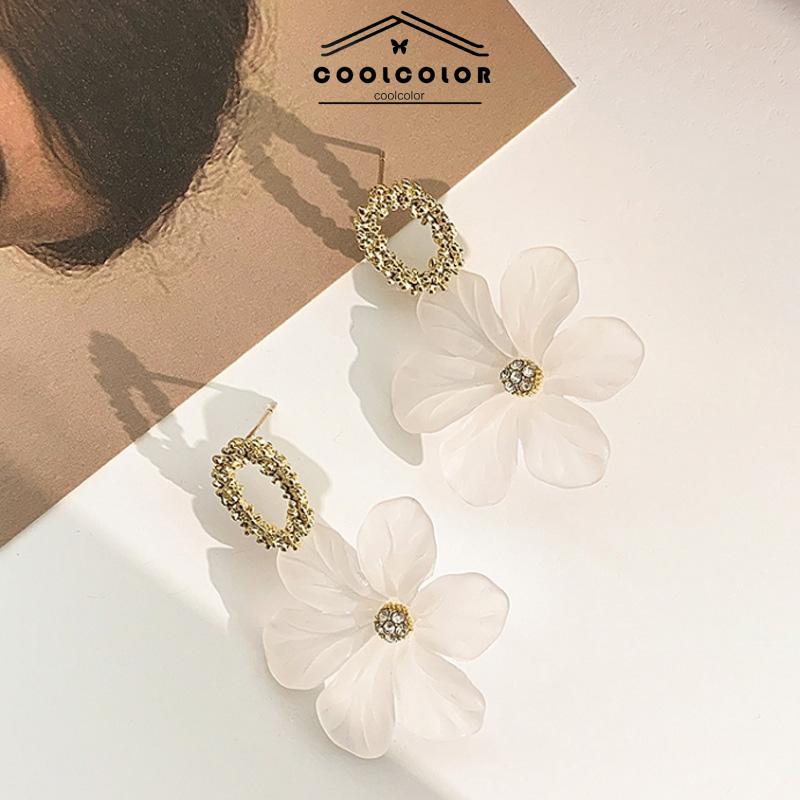 COD❤️Anting Bunga S925 Korea Kecil Sepasang anting Tusuk Motif Retro  Flower Stud Earrings Vintage Fashion Impor Murah Aksesoris Wanita