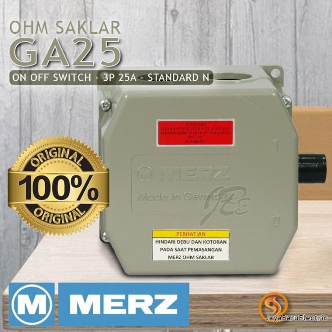 Ohm Saklar / Cam Switch / ON OFF Switch Merz 3P 25A GA25 ada stock