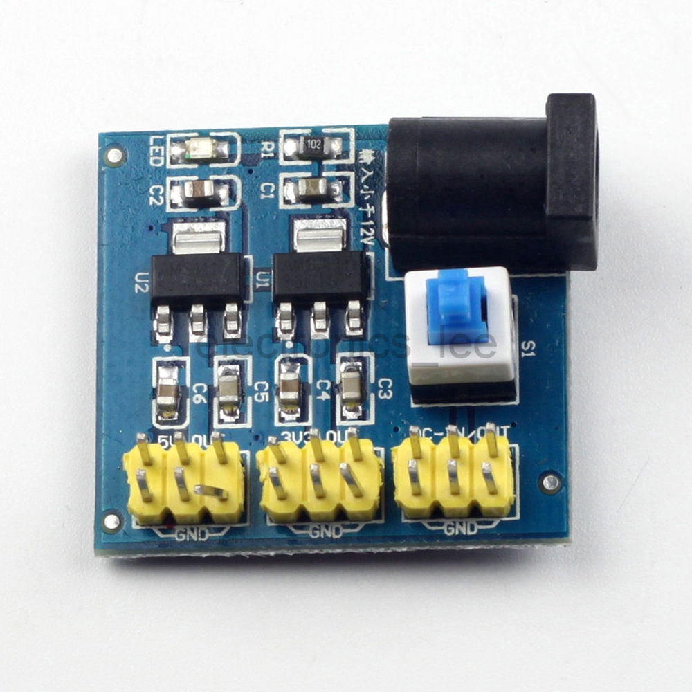 〖Factory Supplier/COD〗 DC-DC 12V To 3.3V 5V 5.5X2.1MM Buck Step down Power Supply Module For Arduino