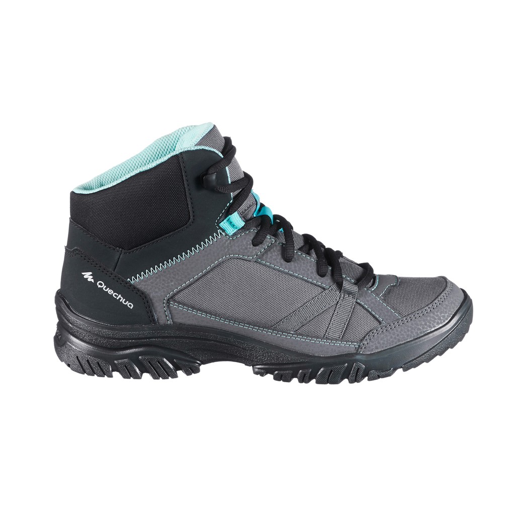 Quechua  Sepatu Gunung NH100 Wanita Abu-abu - 8492102