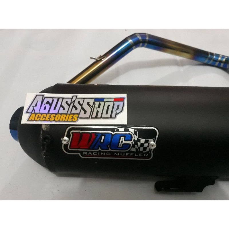 KNALPOT WRC DEPOK MIO J ,VINO 115 LEHER BLUEMON MBER LISTRIK