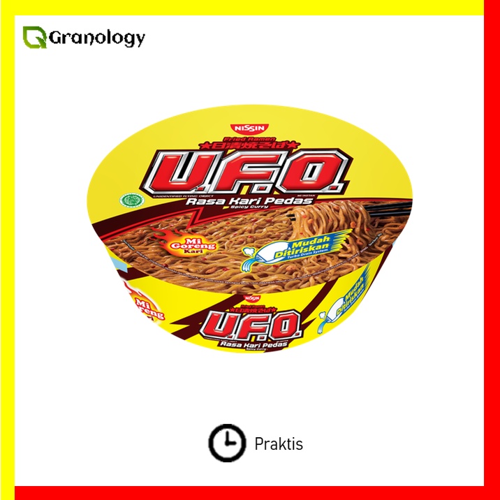 Nissin UFO Cup Noodle 88 gram - Kari Pedas