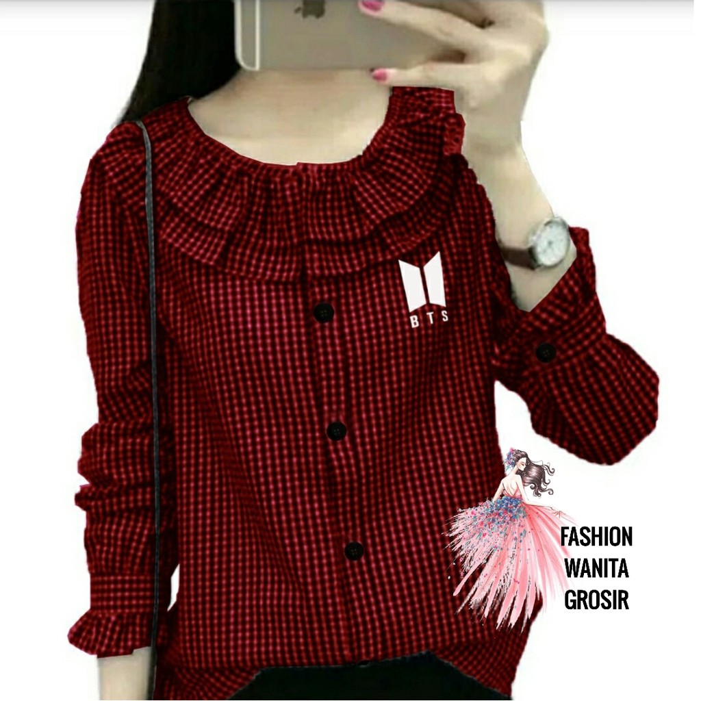 FWG - BLOUSE KOTAK / BLOUSE MISSIE / MISSIE TOP / BLUS / ATASAN WANITA / BAJU ATASAN WANITA BARU