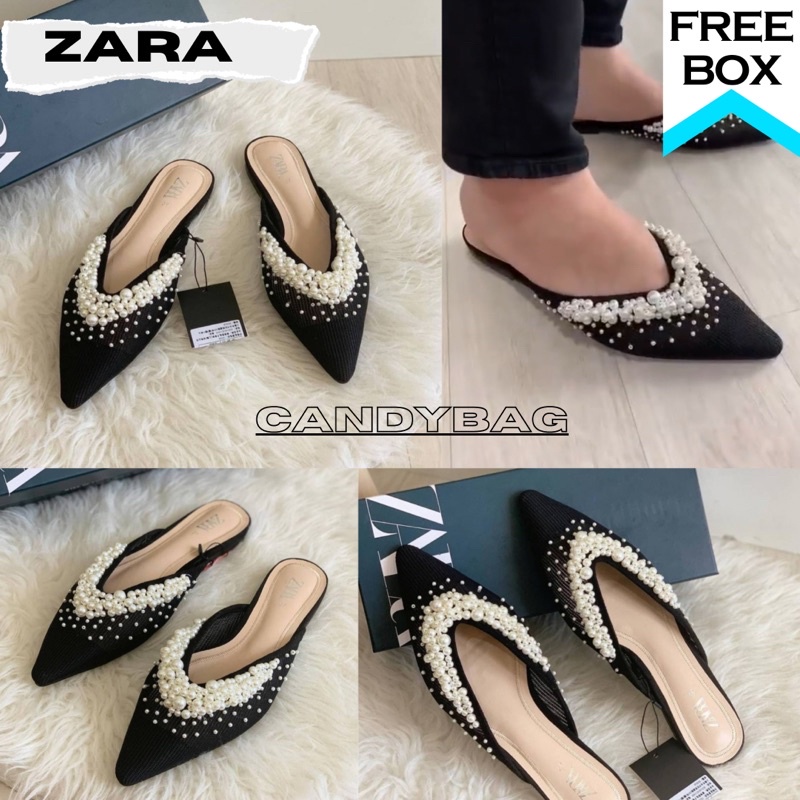 Flat Shoes Wanita - Zara Shoes Flatshoes Original Sandal Import 288