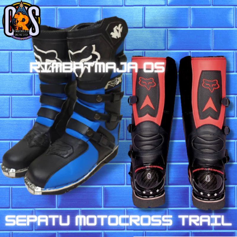 Sepatu trail cross dewasa/Sepatu Trail Boots SV cross Motocross MX Lokal Trabas sol