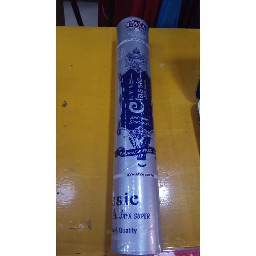 Shuttlecocks eva jaya silver biru