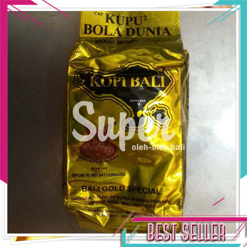 

Bali Kopi 100 gr KUPU2 BOLA Gold DUNIA Camilan Khas Bali