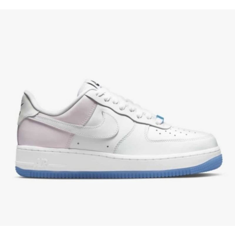 NIKE AIR FORCE 1 UV WHITE REACTIVE FULL 100% ORIGINAL RESMI