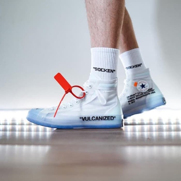 BIG SALE Sepatu Converse Allstar X Off White Transparan UnAthorized Au