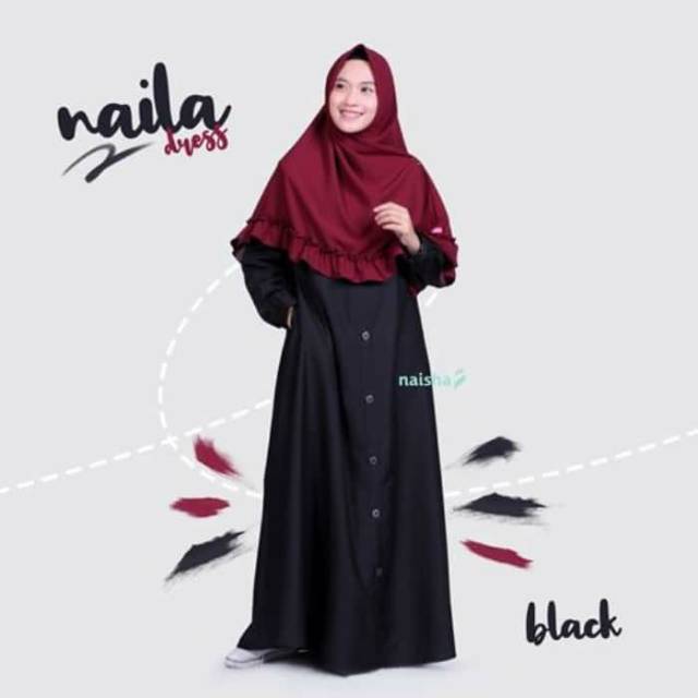Evermos. Naisha Hijrah Gamis Naila Dress