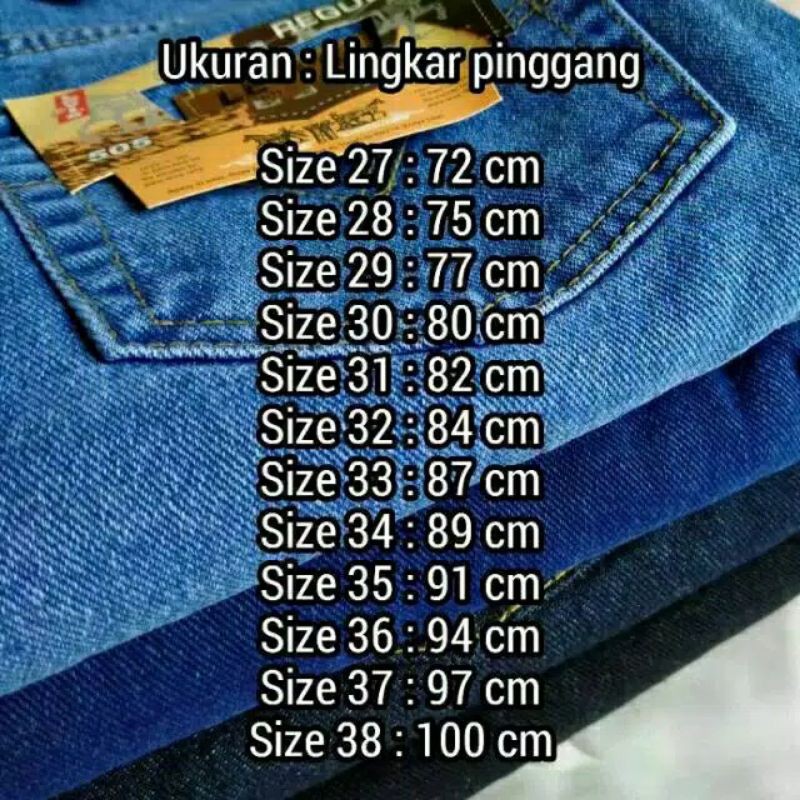 Celana Jeans Reguler/Celana Panjang Standart Pria [ Bisa COD Bayar Ditempat]