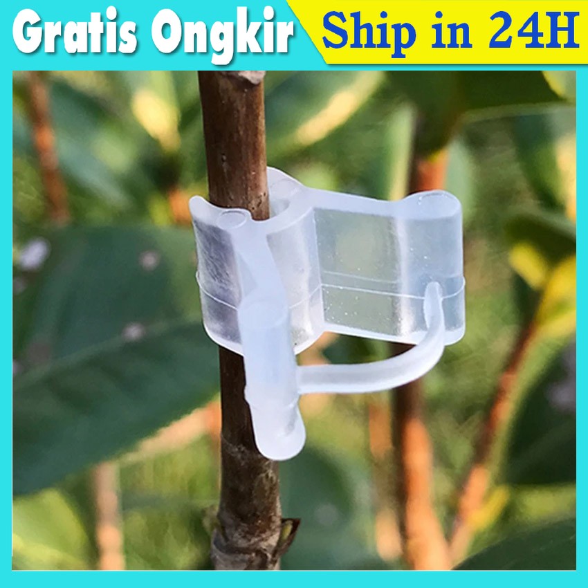 100pcs Grafting Clip Klip Alat Penjepit Okulasi Sambungan Cangkok Tanaman
