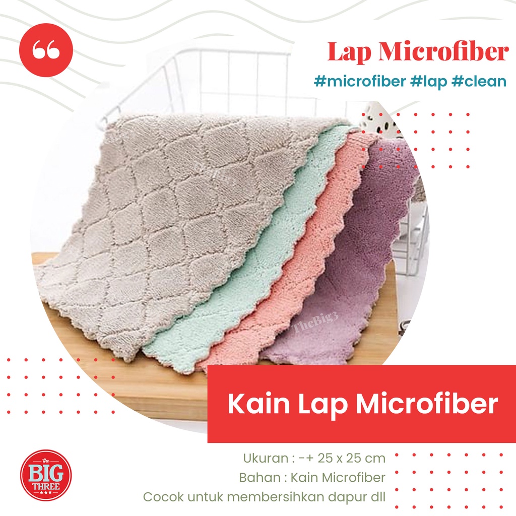 Kain Microfiber - Serbet Lap Dapur Mikrofiber Serba guna TBT