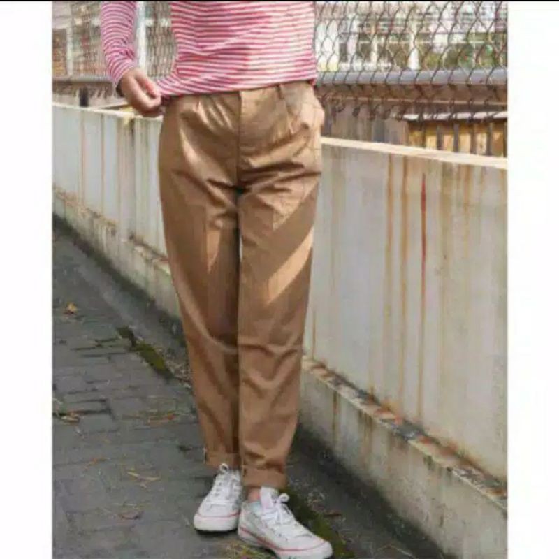 COD BAGGY PANTS Latte beige nude maroon ivory Dusty pink white moss Tamolivia B7T7