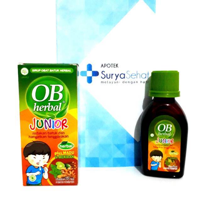 Ob Herbal Junior Sirup Plus Madu Herbal Cough Syrup 60 Ml Untuk Anak 6 12 Tahun Shopee Indonesia