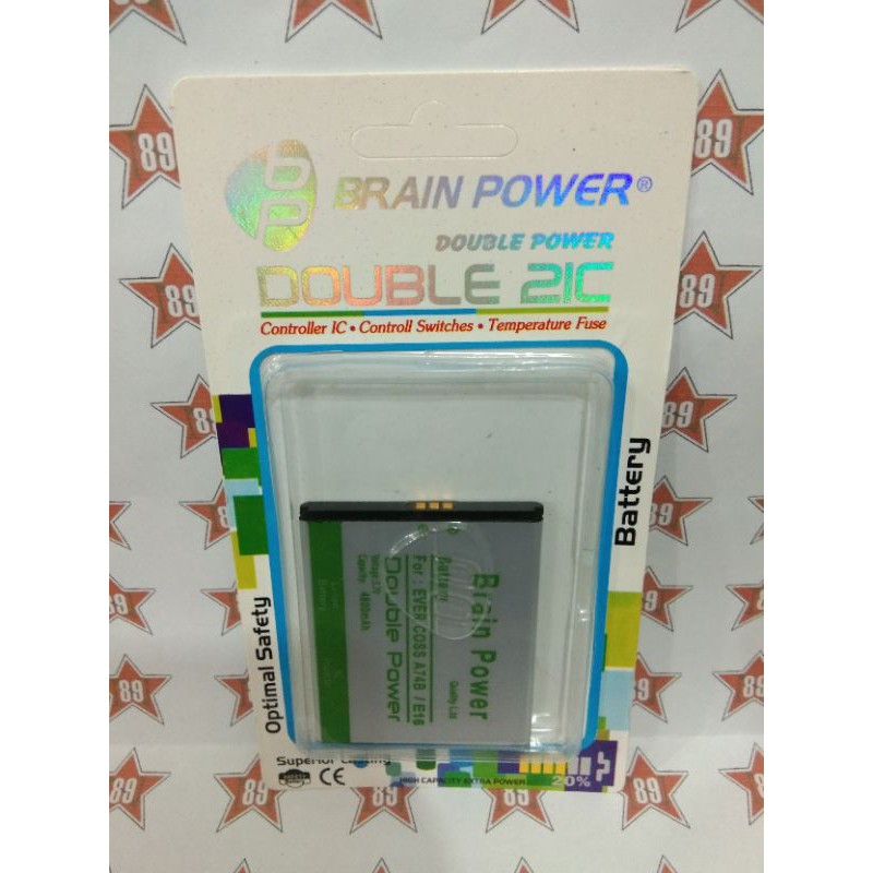 Battery batre Evercross A74B - E16 Brain power