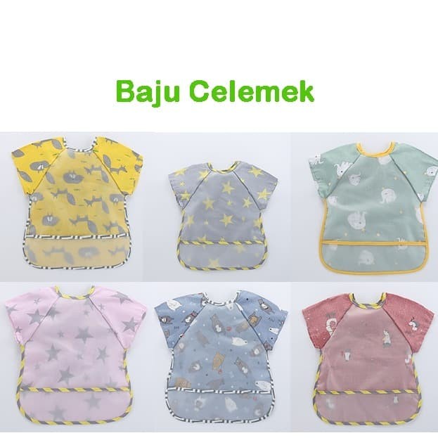 Celemek Baju Anak | Bib Slabber Waterproof