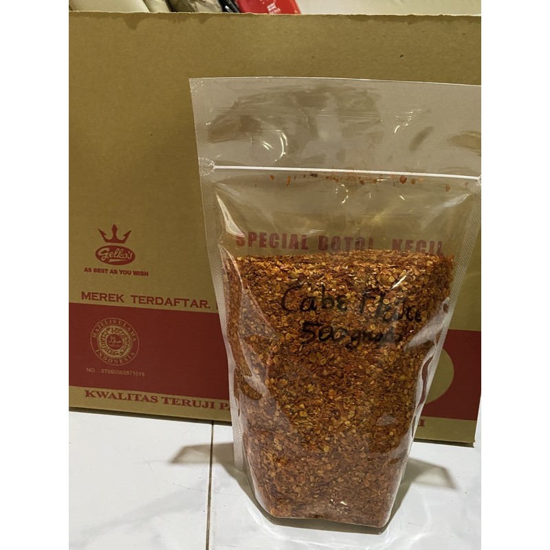 

Chili Flakes cabe bubuk kasar 1 Kg