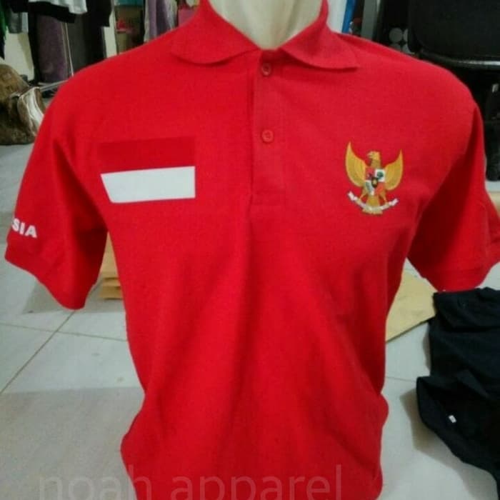 tshirt baju Kaos Kerah TIMNAS INDONESIA