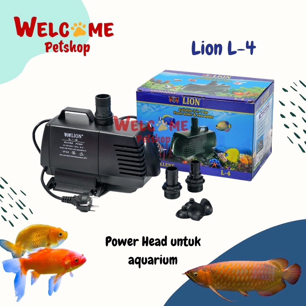 Lion L-4 / Water Pump / Power Head Aquarium / Powerhead / Pompa Air