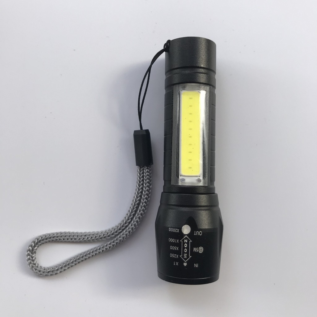 SENTER MINI LED FULL METAL COB USB CHARGE CAS DENGAN BOX HAND TORCH