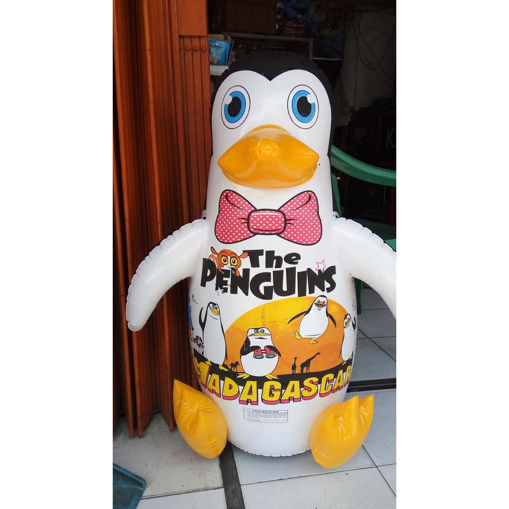 BALON PINGUIN TINJU BESAR 75CM BALON SAMSAK MAINAN ANAK MURAH