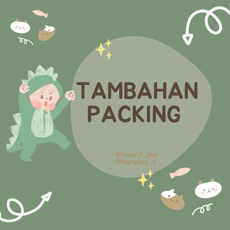 

Tambahan packing toploader / Box