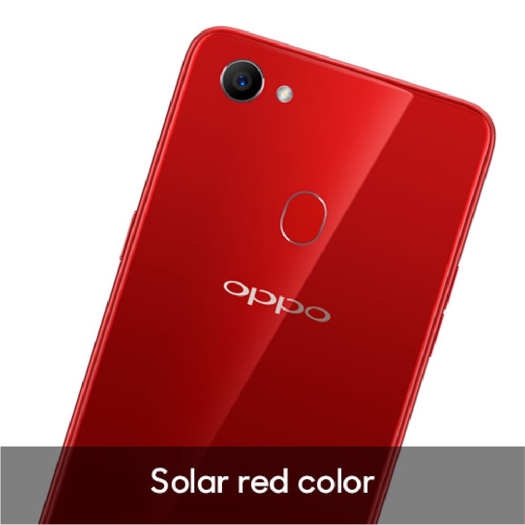 OPPO F7 Smartphone 16MP AI Beauty 6GB/128GB Red - Cicil TANPA Kartu Kredit, Garansi Resmi OPPO