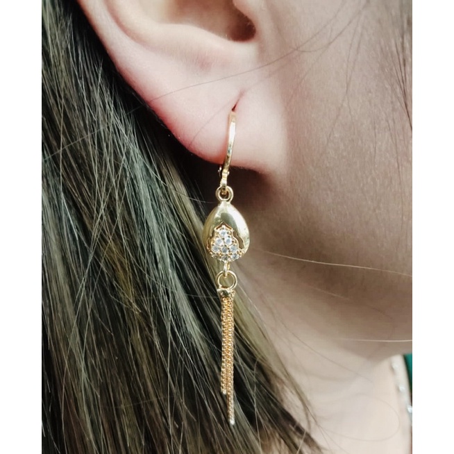 Anting wanita //anting permata rubby //perhiasan