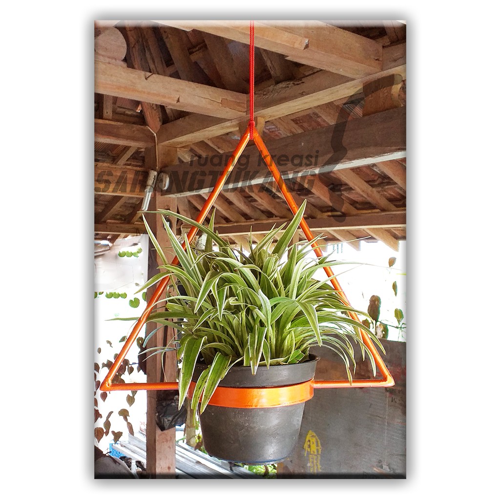 penggantung pot  hanging planter tempat  pot  gantuing 