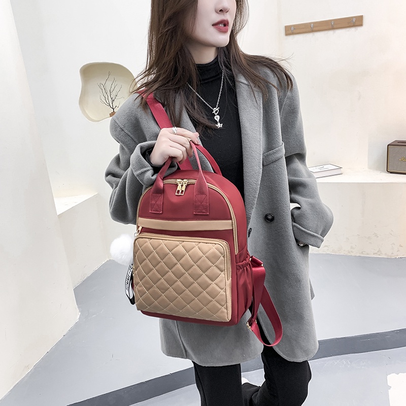 (2Pc Bisa 1Kg)GTBI998876743 New arrival  !!! Tas Ransel Wanita  Tas Wanita Import Premium +ASESORIS