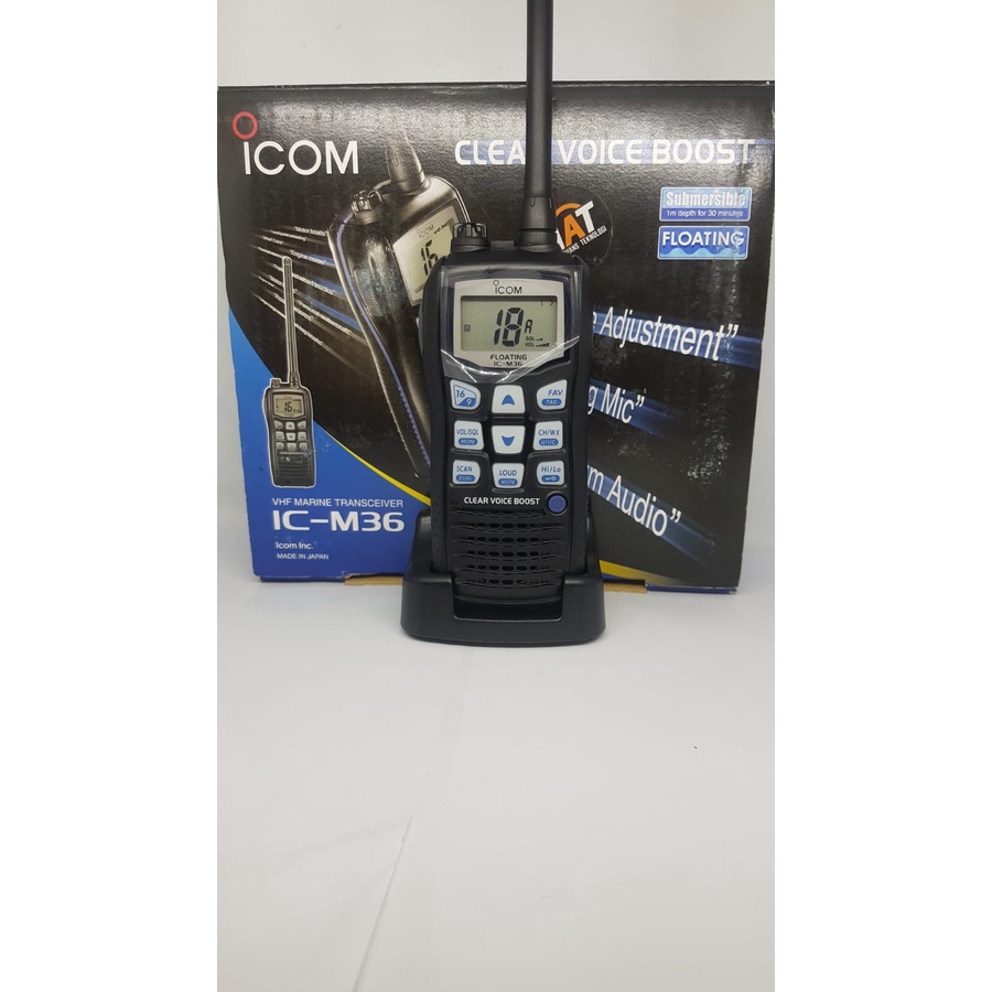 HT HANDY TALKIE ICOM IC - M36 VHF MARINE