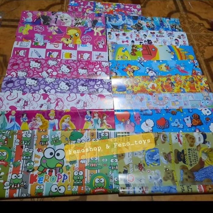 

Ginger- Kertas kado Bisa riquest motif 1 PAK 40LEMBAR