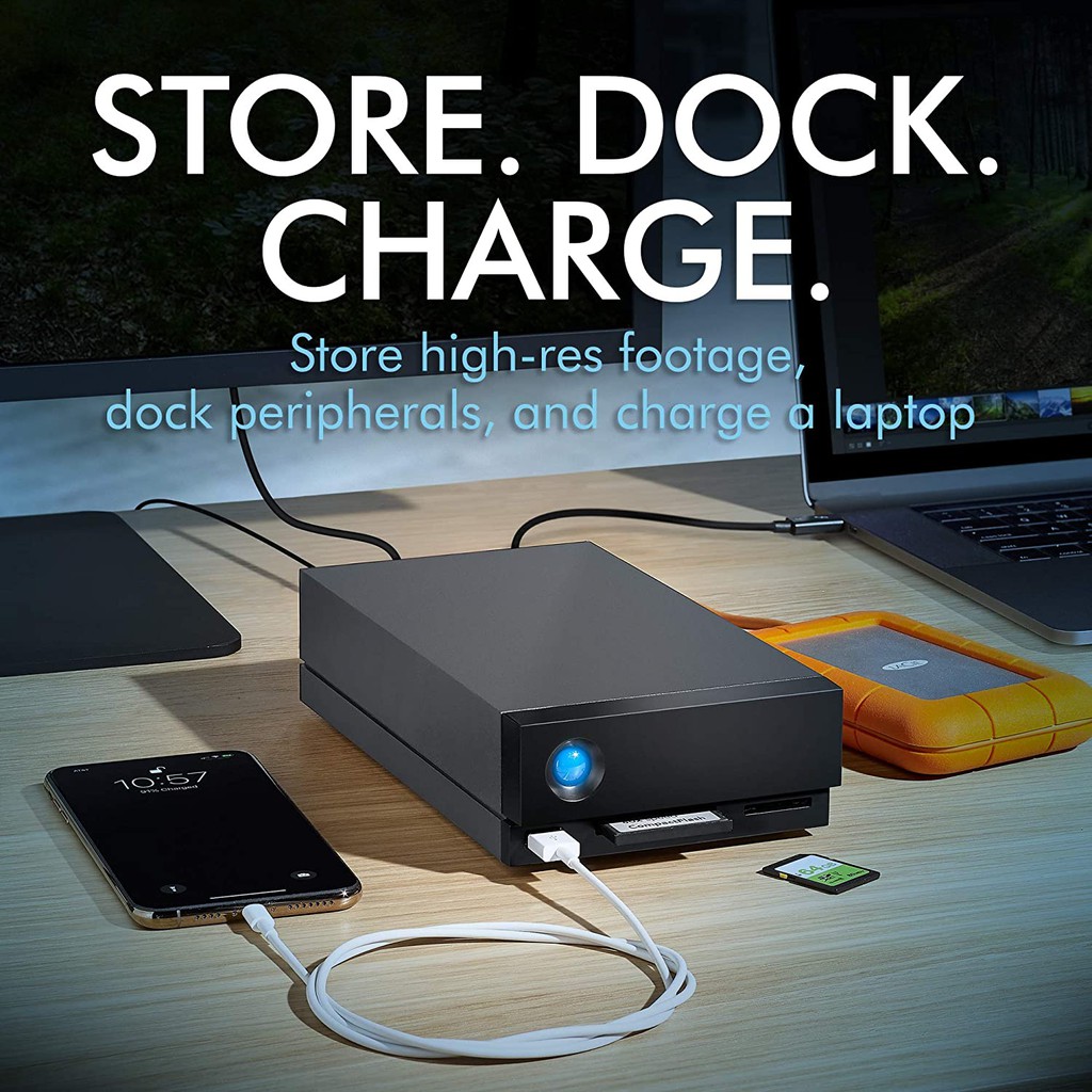 LaCie 1big Dock 8TB External Hard Drive Hardisk Docking Station 8 TB