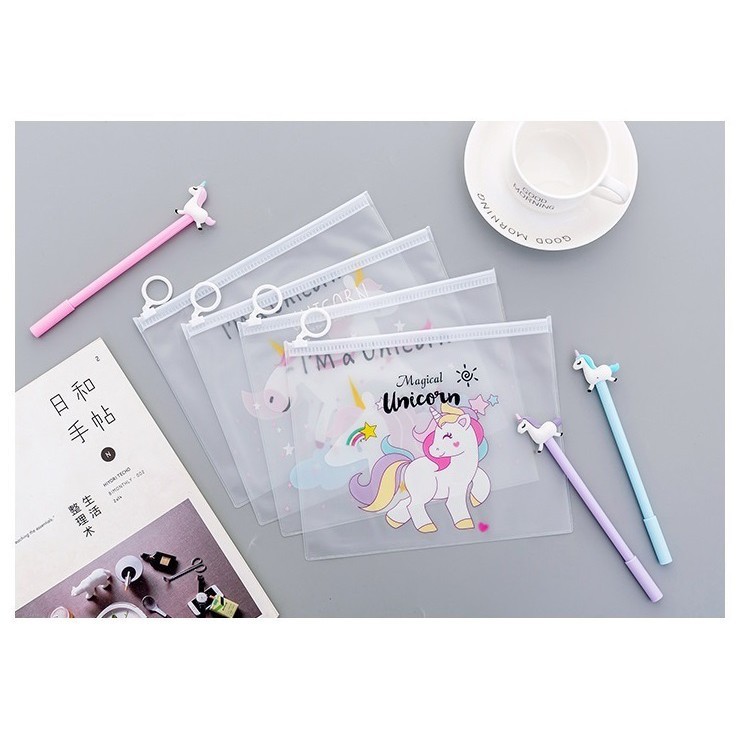 

Ennwen PF07 Unicorn A5 Stationery File Folder Tempat Pensil