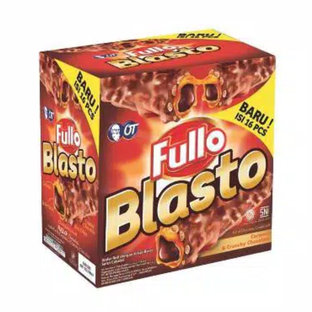 Fullo Blasto Coklat ( 15gram x 16 pcs ) Blasto Fullo Cokelat Crunchy