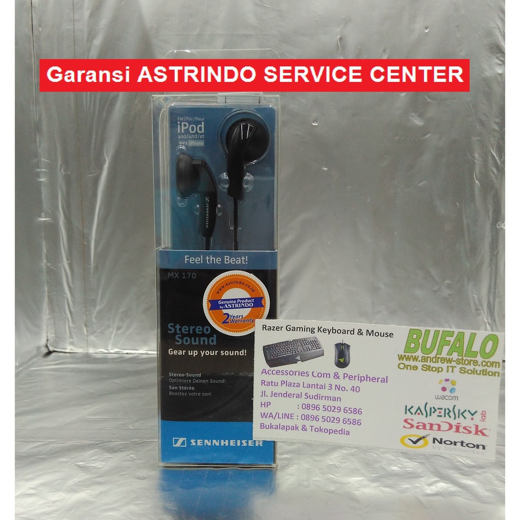 DISKON SENNHEISER EARPHONE MX 170