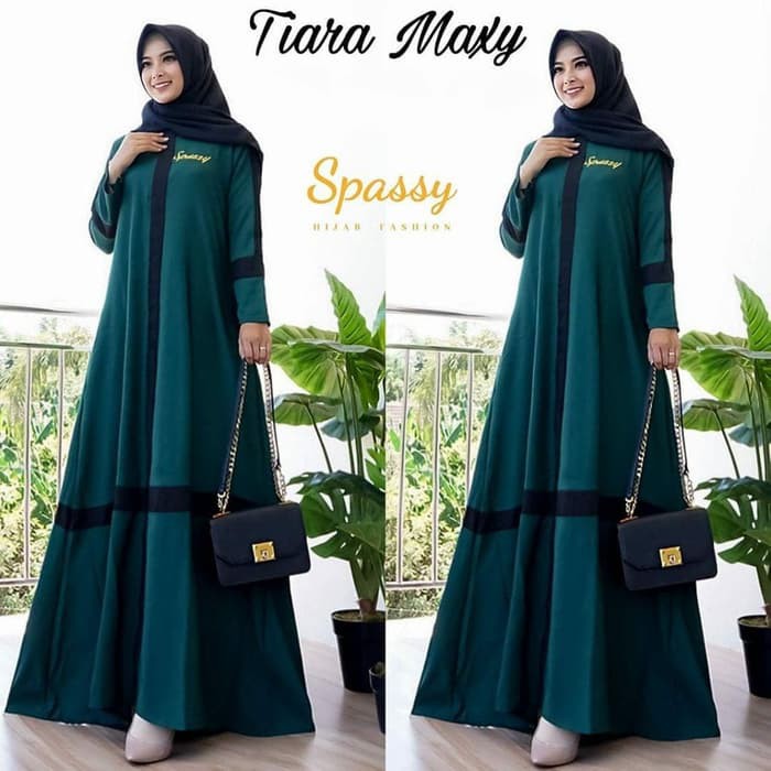 Baju Gamis Wanita Muslim Terbaru Tiara Maxi Dress Termurah