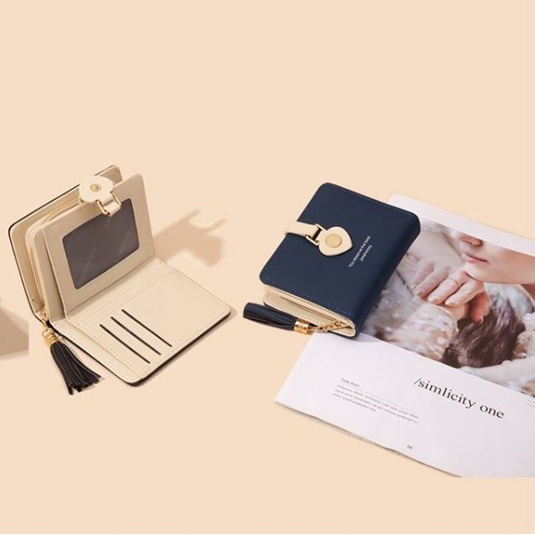 Dompet wanita cewek import, JH Mini Kierra Wallet lipat kecil murah model lipat dua korea style