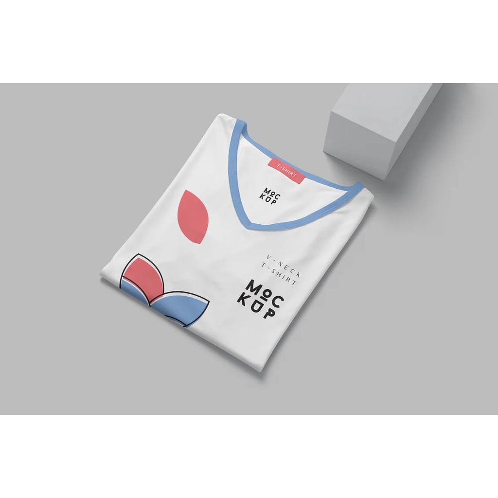 Full Sleeve V Neck Shirt Mockups