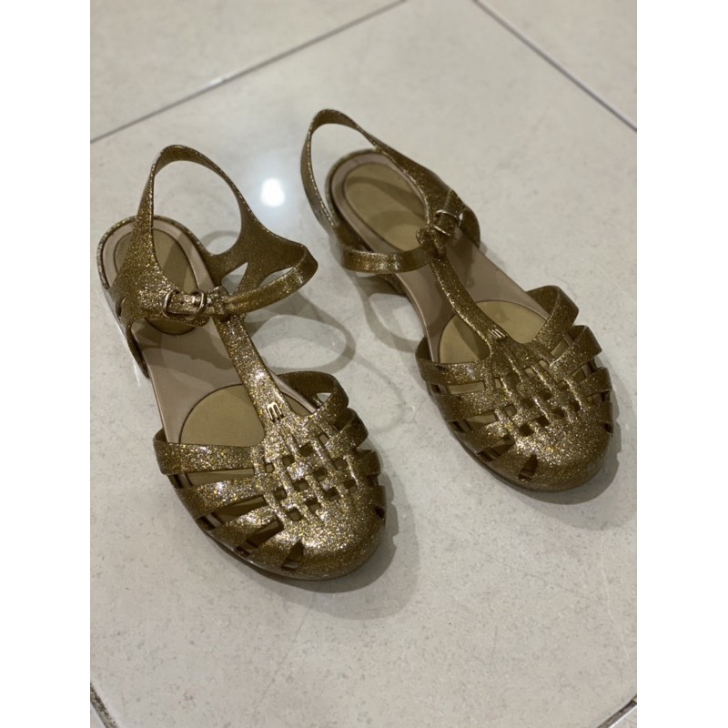 Preloved Melissa Original Possession Ad - Gold Glitter, Size 38