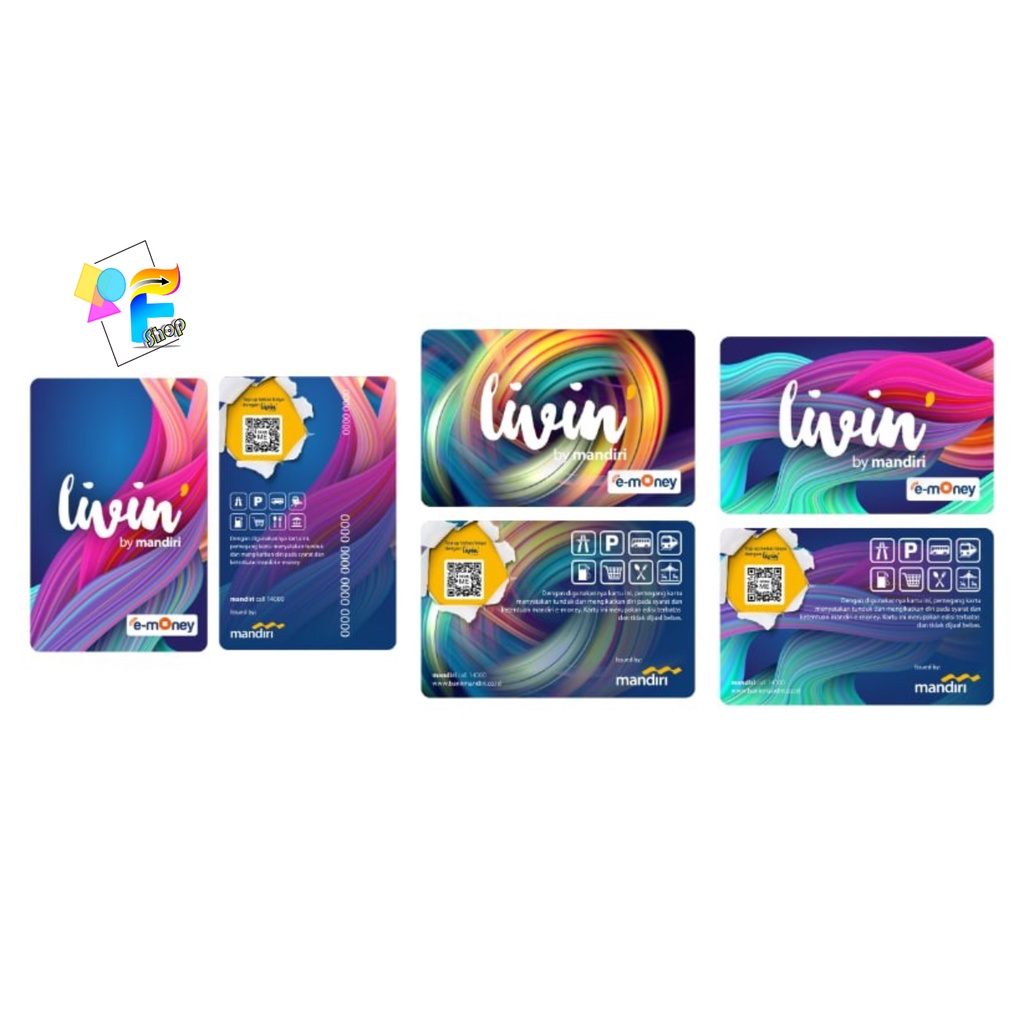 Kartu eMoney eToll Mandiri edisi Mandiri Livin Bumi Langit