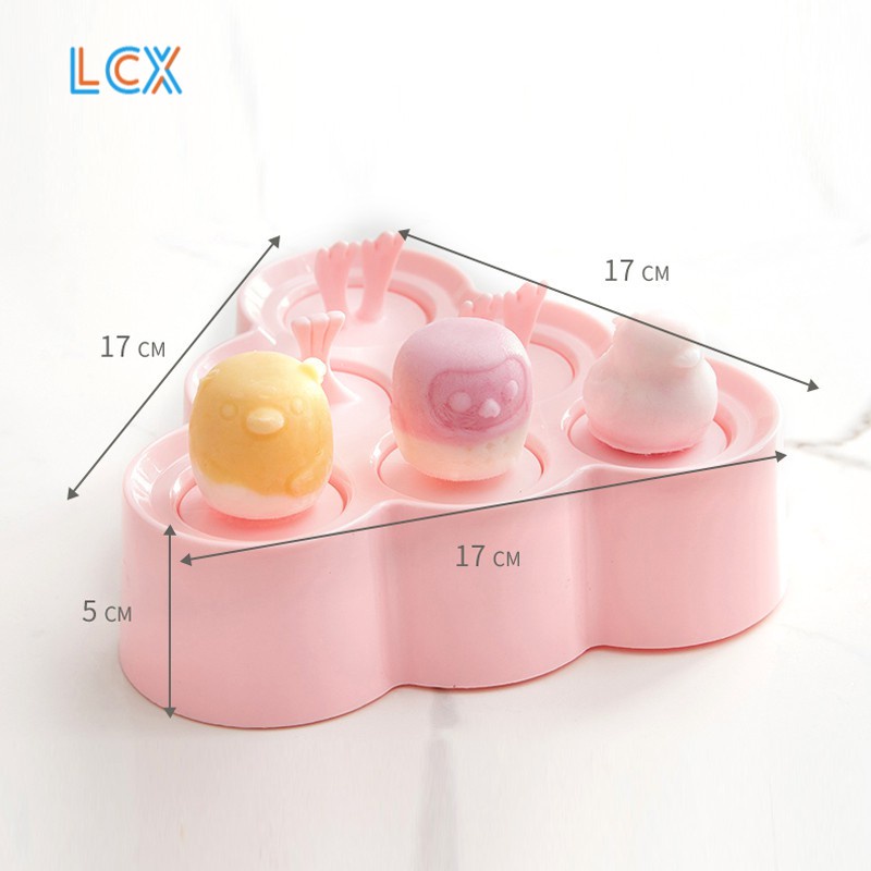 LCX Cetakan Es Krim / Es Loli / Agar-agar + Stick - isi 8 Persegi Sudah Bubblewrap VS-37