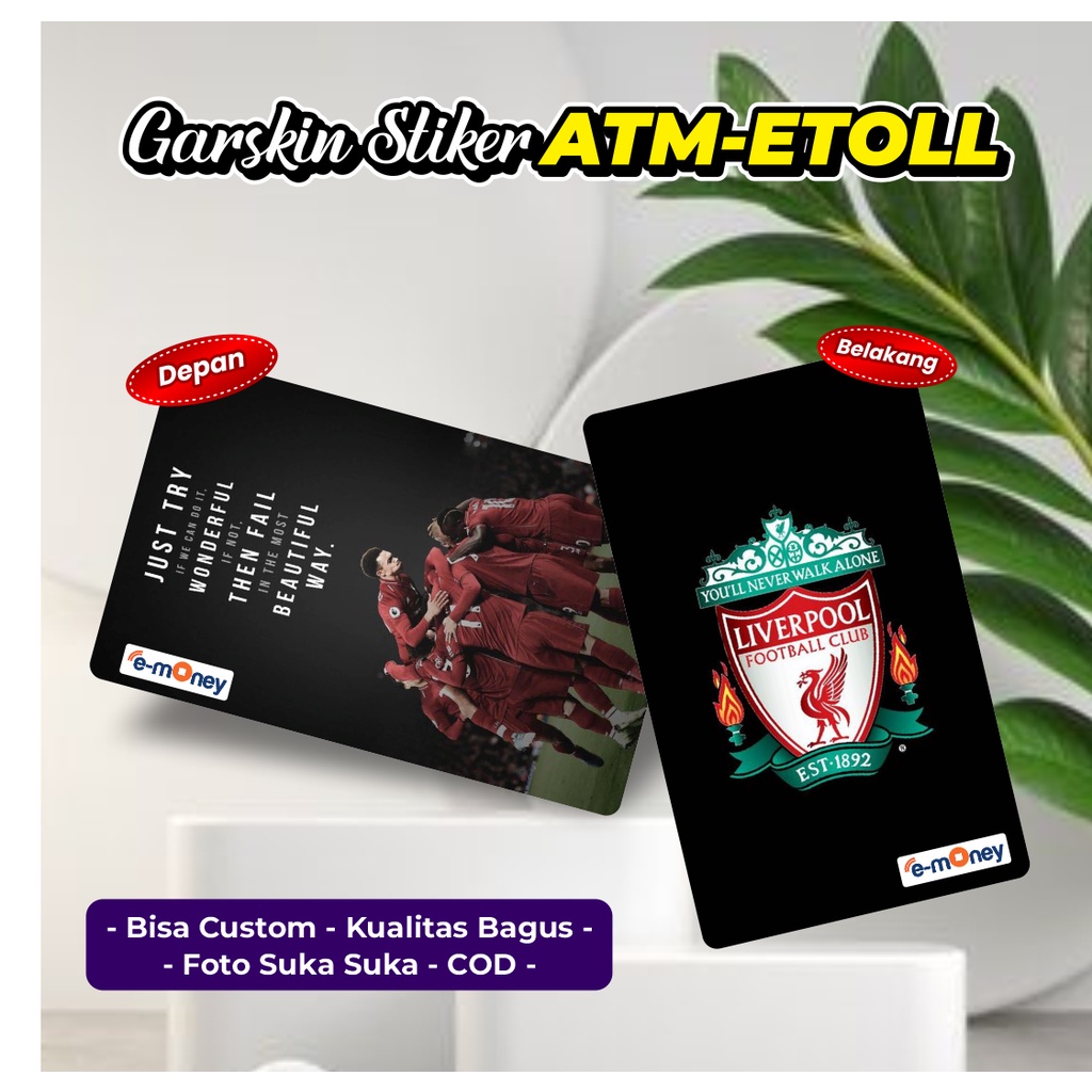 

Custom Stiker/Garskin/Atm/Etoll Emoney/Flazz/Tapcash/Brizzi/Club Bola/Kpop/Anime