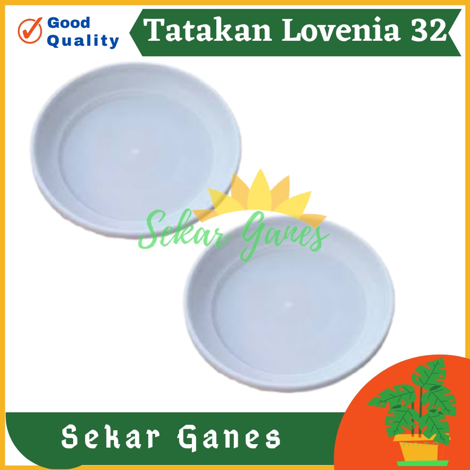 TATAKAN GENTONG LOVENIA 32 PUTIH DIAMETER 25 – TATAKAN POT TAWON 27 30 ALAS POT BUNGA 30 CM 35 MURAH