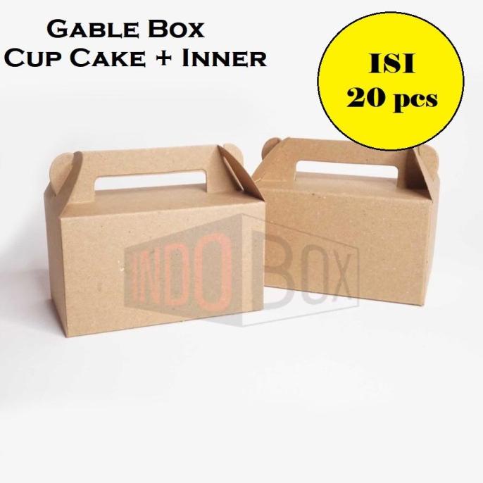 

Gable Box Cup Cake Dus Packaging Giftbox Kardus Jinjing Kue Cupcake 2