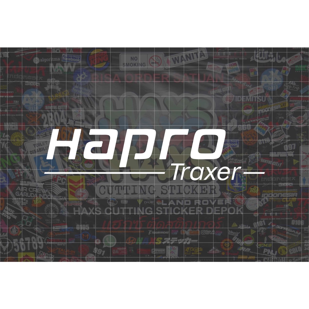 Cutting Sticker Hapro Traxer Ukuran 15 Cm Untuk Roofbox