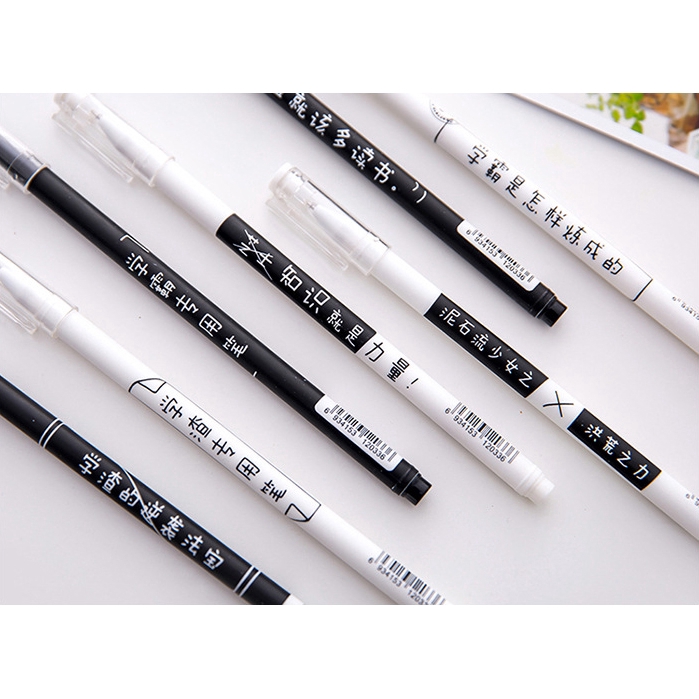 MOYL Pulpen Gel 0.5mm Warna Hitam untuk Pelajar