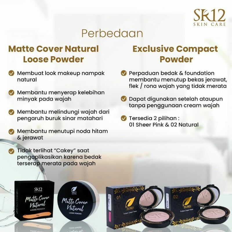 Compact powder SR12 Loose powder SR12